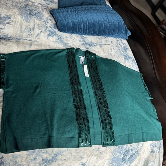 Chico’s Sequined Ruana - Picture 5 of 6